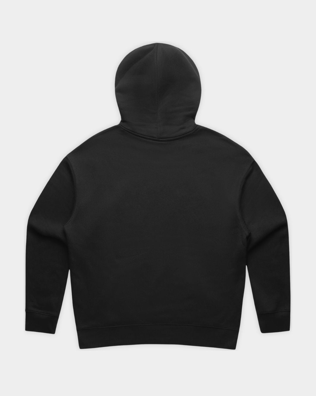 Back_KSL_Zip Hood in Black_Flatlay