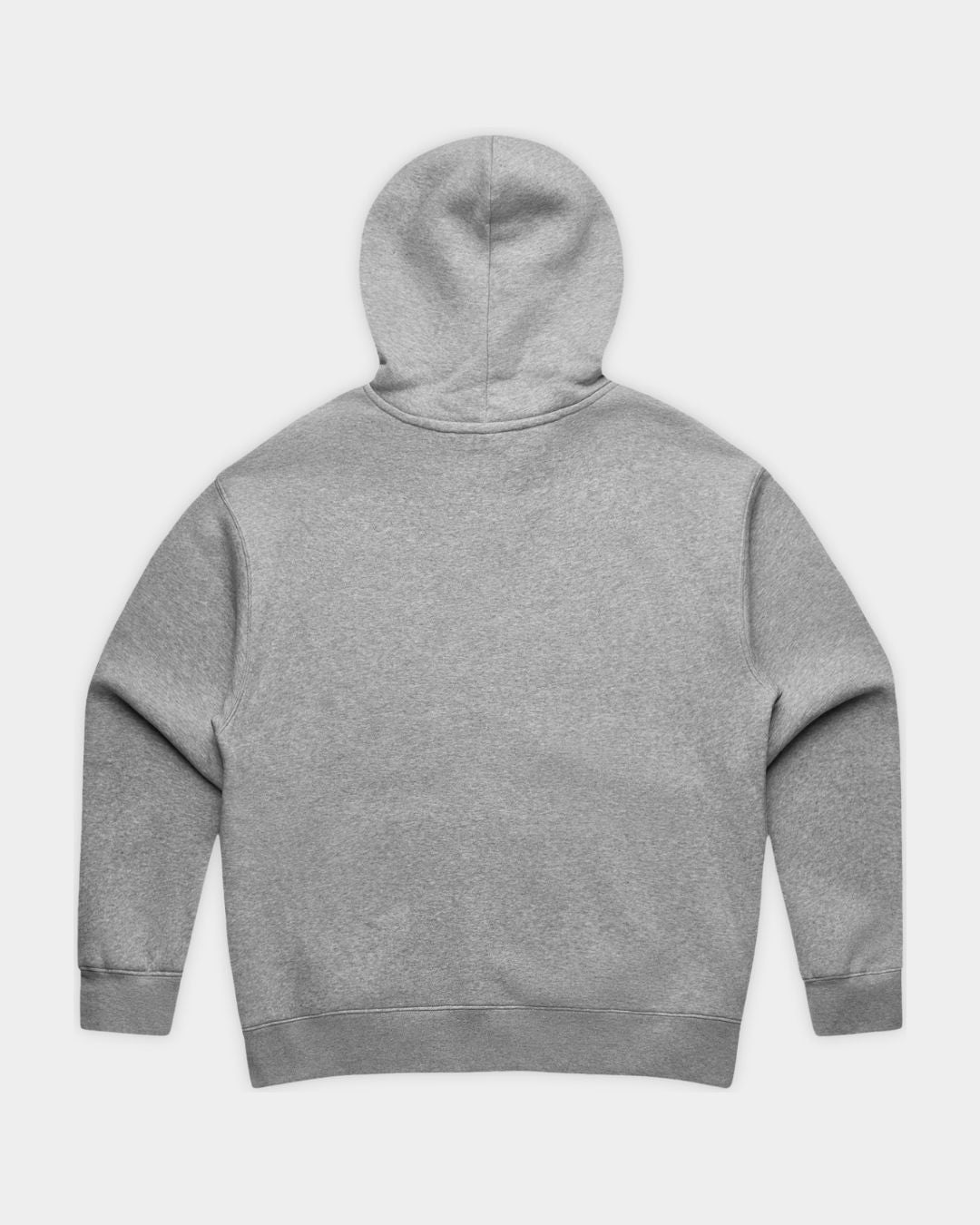 Back_KSL_Zip Hood in Grey Marle_Flatlay