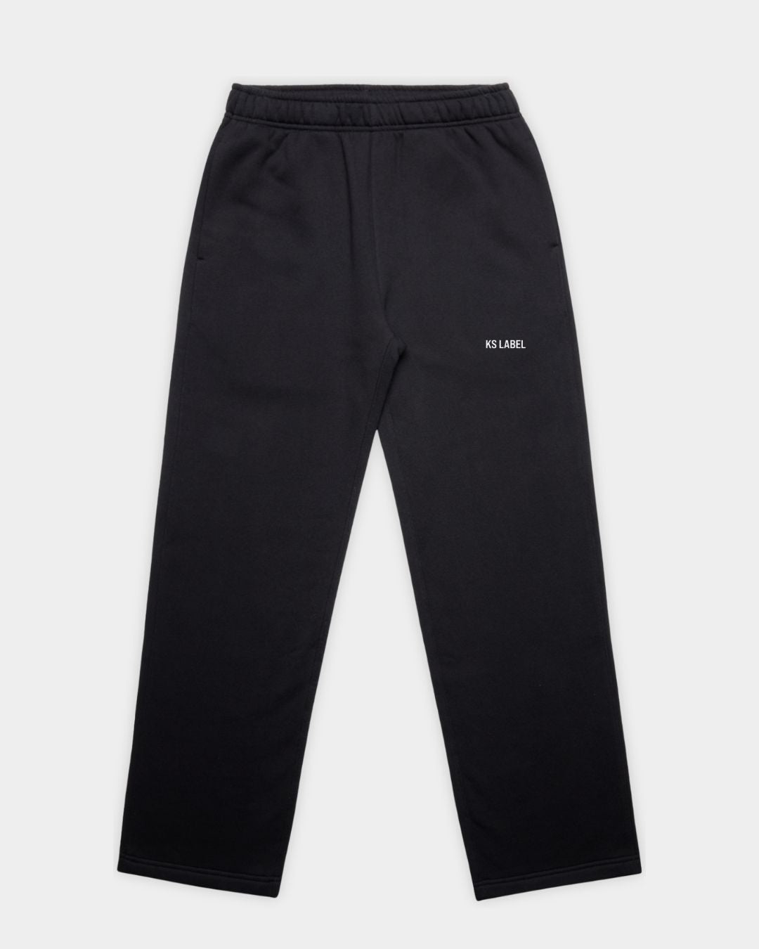 Front KSL Sweat Pants in Black Flatlay