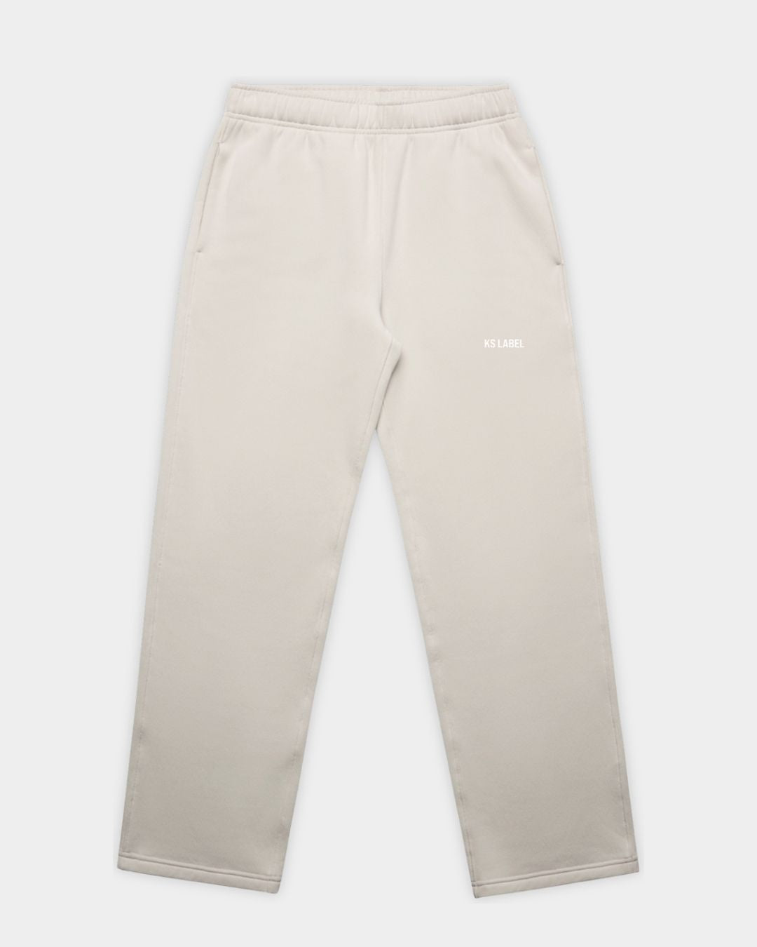 Front KSL Sweat Pants in Bone Flatlay
