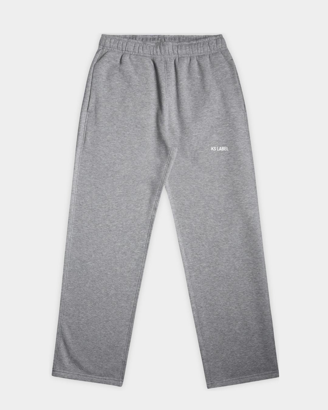 Front KSL Sweat Pants in Grey Marle Flatlay
