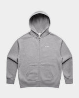 Front_KSL_Zip Hood in Grey Marle_Flatlay
