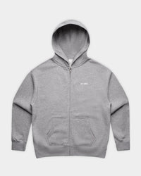 Front_KSL_Zip Hood in Grey Marle_Flatlay