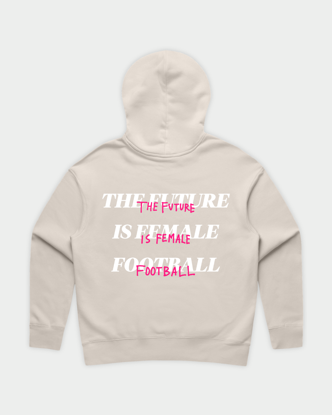 HER ERA Essential Hood in Bone Flatlay Back