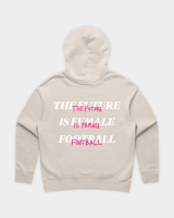 HER ERA Essential Hood in Bone Flatlay Back