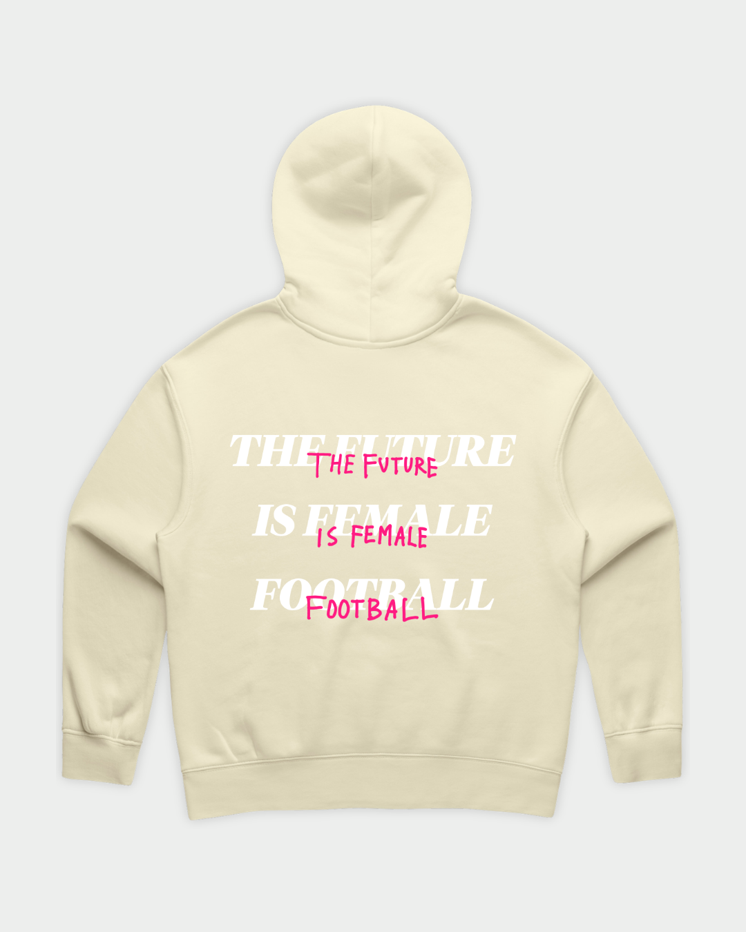 HER ERA Essential Hood in Butter Flatlay Back