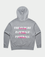 HER ERA Essential Hood in Grey Marle Flatlay Back