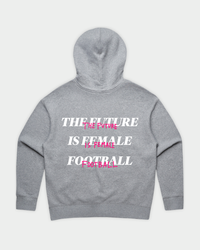 HER ERA Essential Hood in Grey Marle Flatlay Back