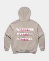 HER ERA Oversized Hood in Mushroom Flatlay Back