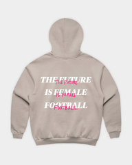 HER ERA Oversized Hood in Mushroom Flatlay Back
