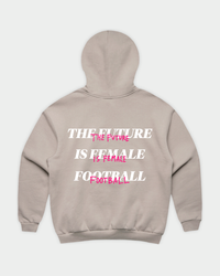 HER ERA Oversized Hood in Mushroom Flatlay Back