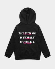 HER ERA Youth Hood in Black Flatlay Back