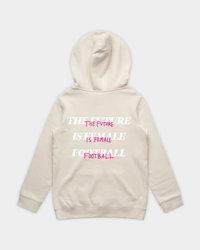 HER ERA Youth Hood in Ecru Flatlay Back