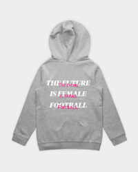 HER ERA Youth Hood in Grey Marle Flatlay Back