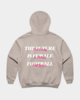 Her Era Oversized Hood in Mushroom Flatlay Back