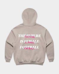 Her Era Oversized Hood in Mushroom Flatlay Back