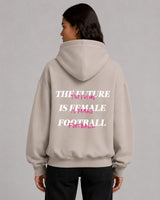 Her Era Oversized Hood in Mushroom Model Back
