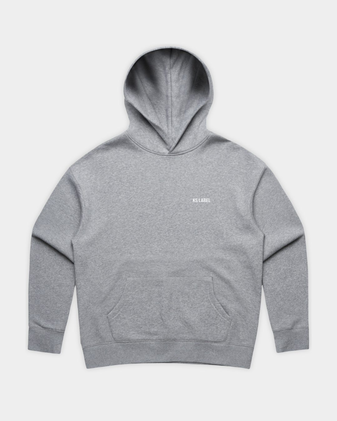 KSL Essential Hood in Grey Marle Flatlay Front