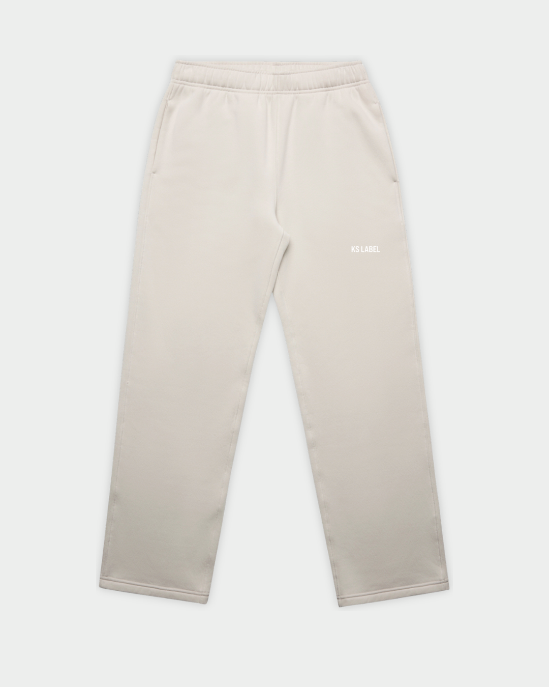KSL Sweat Pants in Bone Flatlay Front