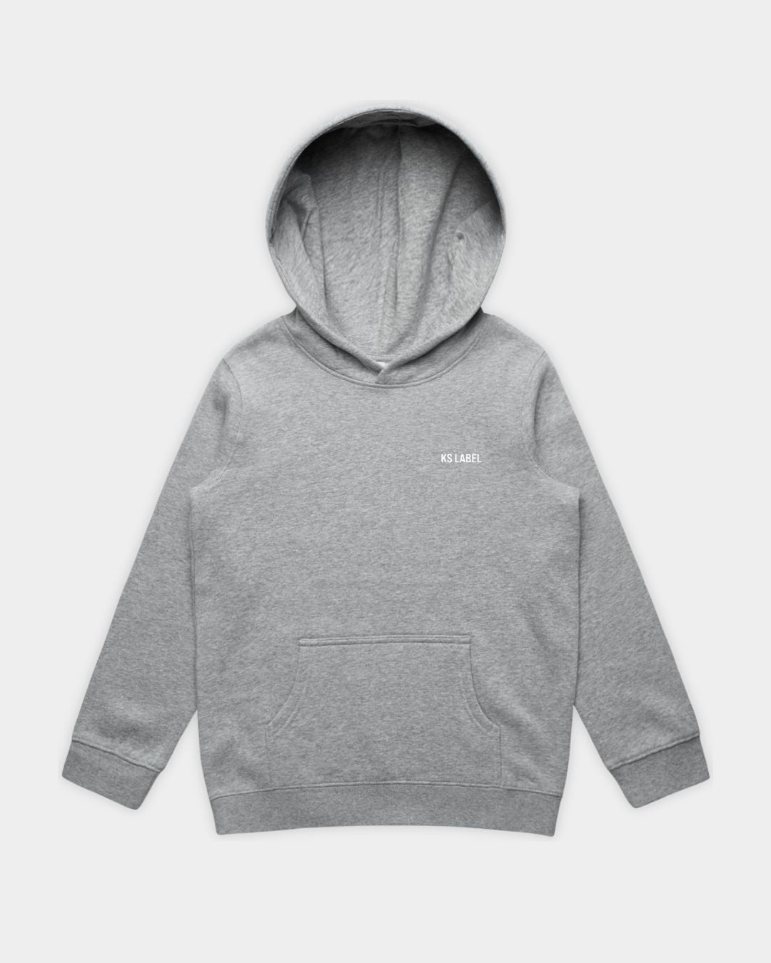 KSL_Youth_Hood_in_Grey Marle_Flatlay_Front