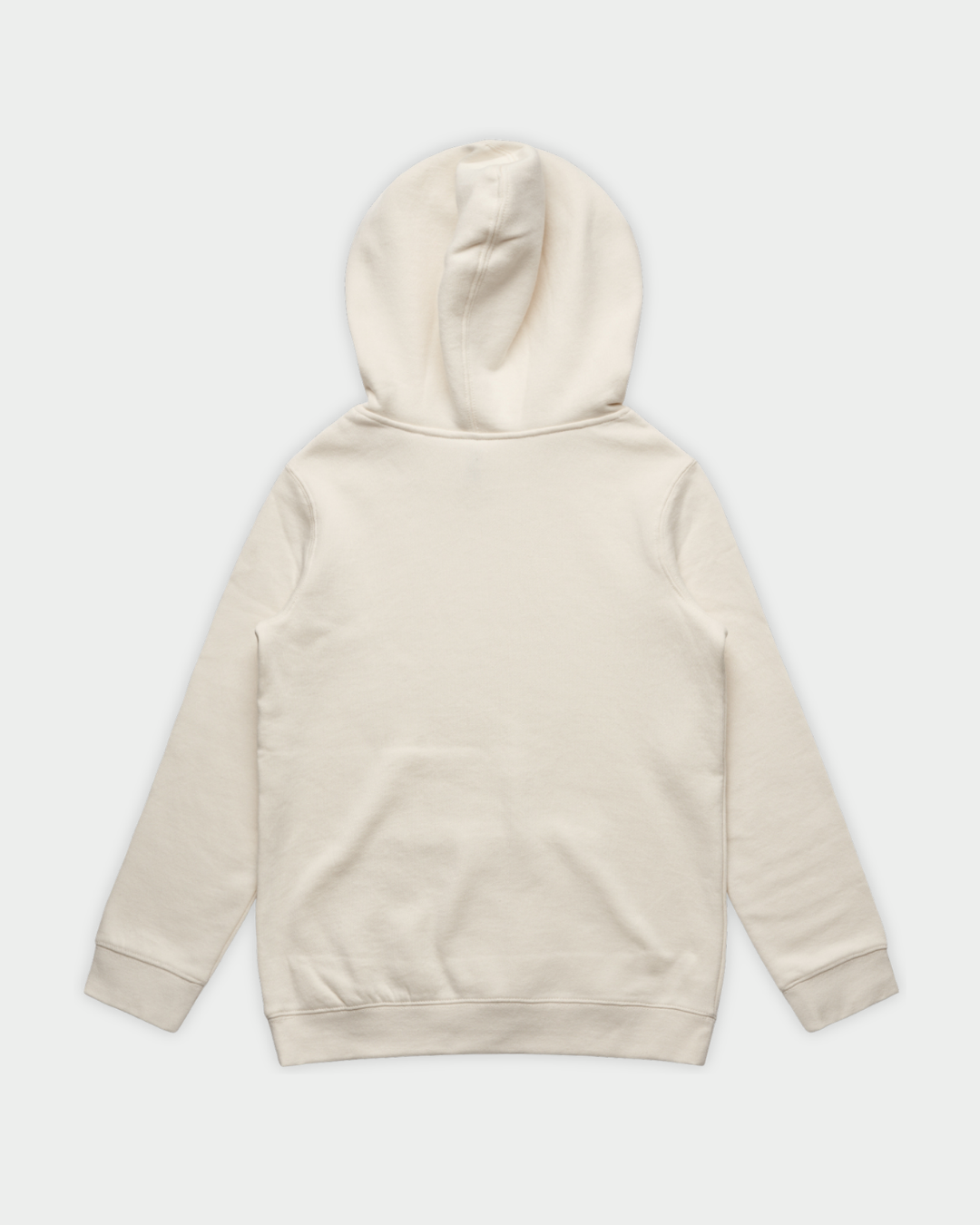 KSL Youth Hoodie in Ecru Flatlay Back