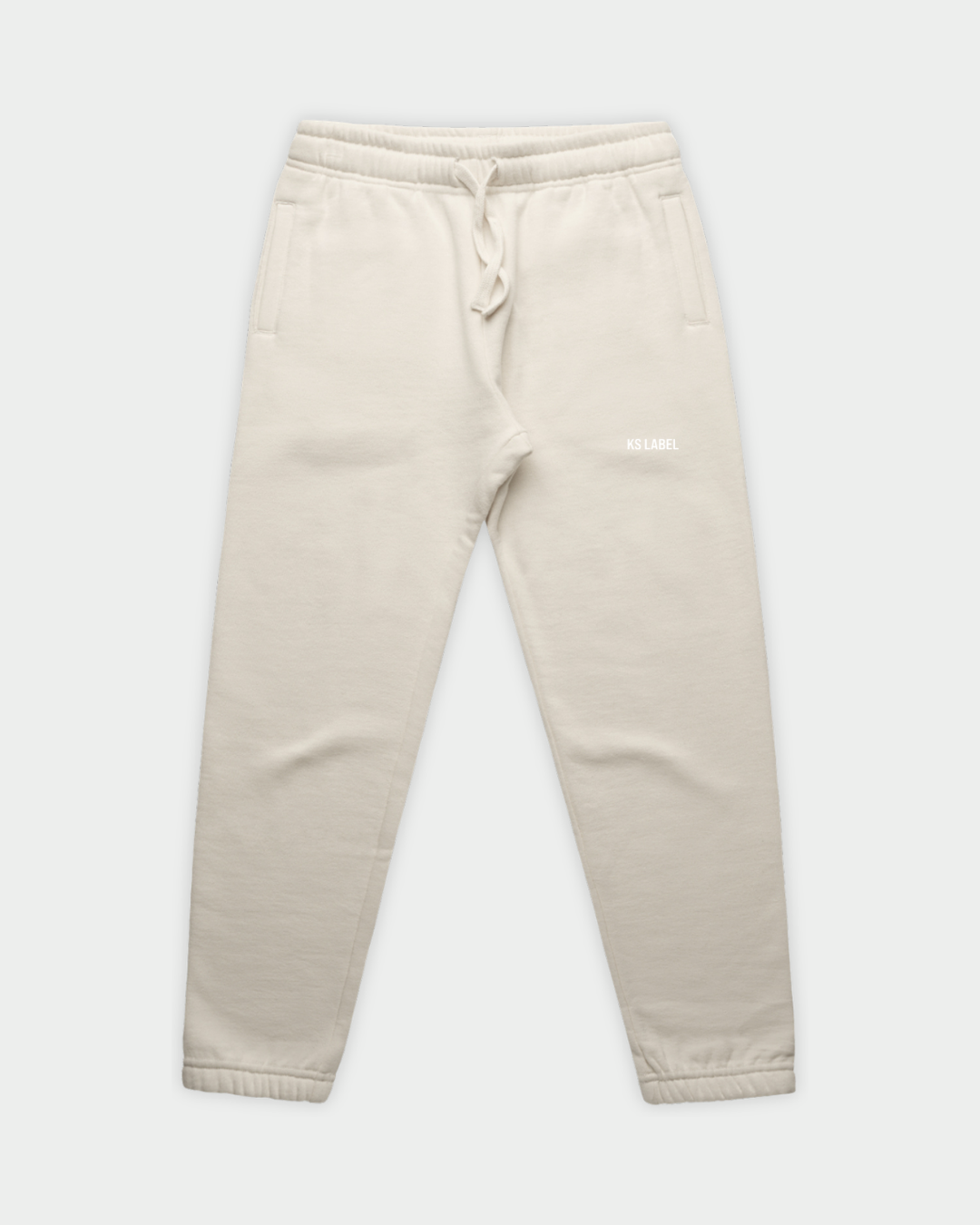 KSL Youth Sweat Pants in Ecru Flatlay Front