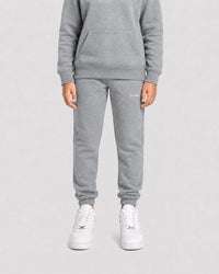 KSL_Youth_Sweat_Pants_in_Grey Marle_Model_Front