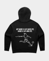 SHE CAN Essential Hood in Black Flatlay Back