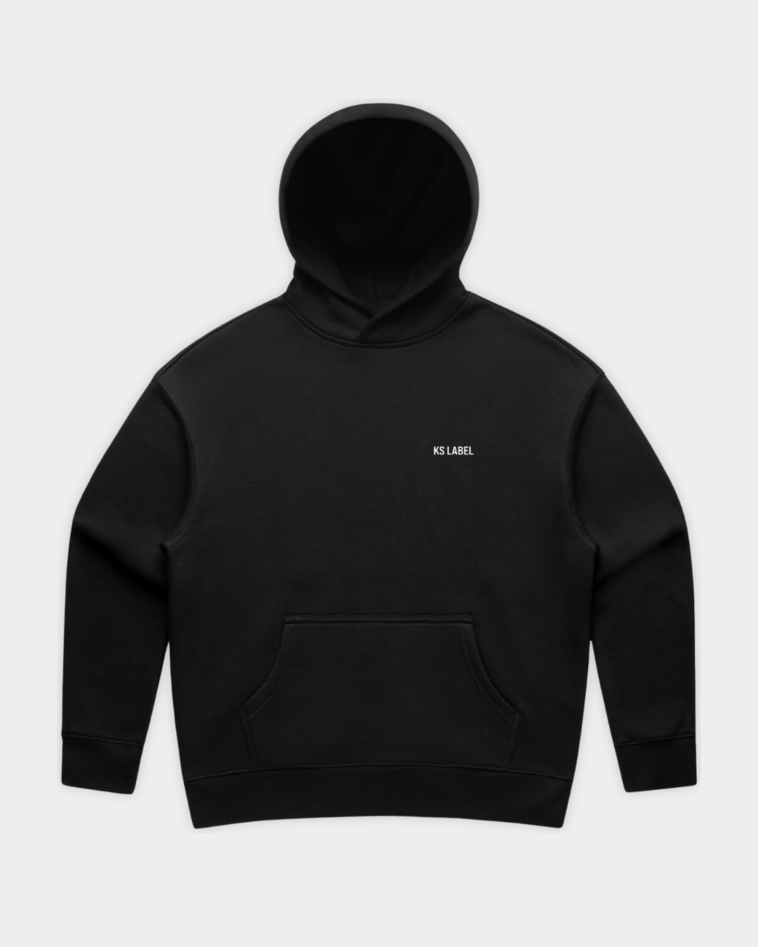 SHE CAN Essential Hood in Black Flatlay Front