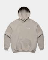 SHE CAN Oversized Hood in Mushroom Flatlay Front