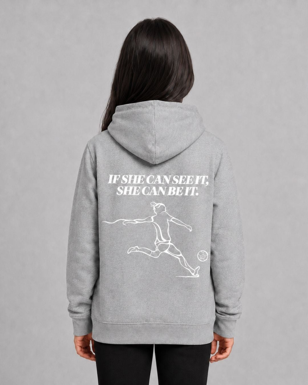 SHE_CAN_Youth_Hood_in_Grey_Marle_Flatlay_Model_Back