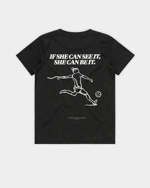 She Can Black Flatlay Back